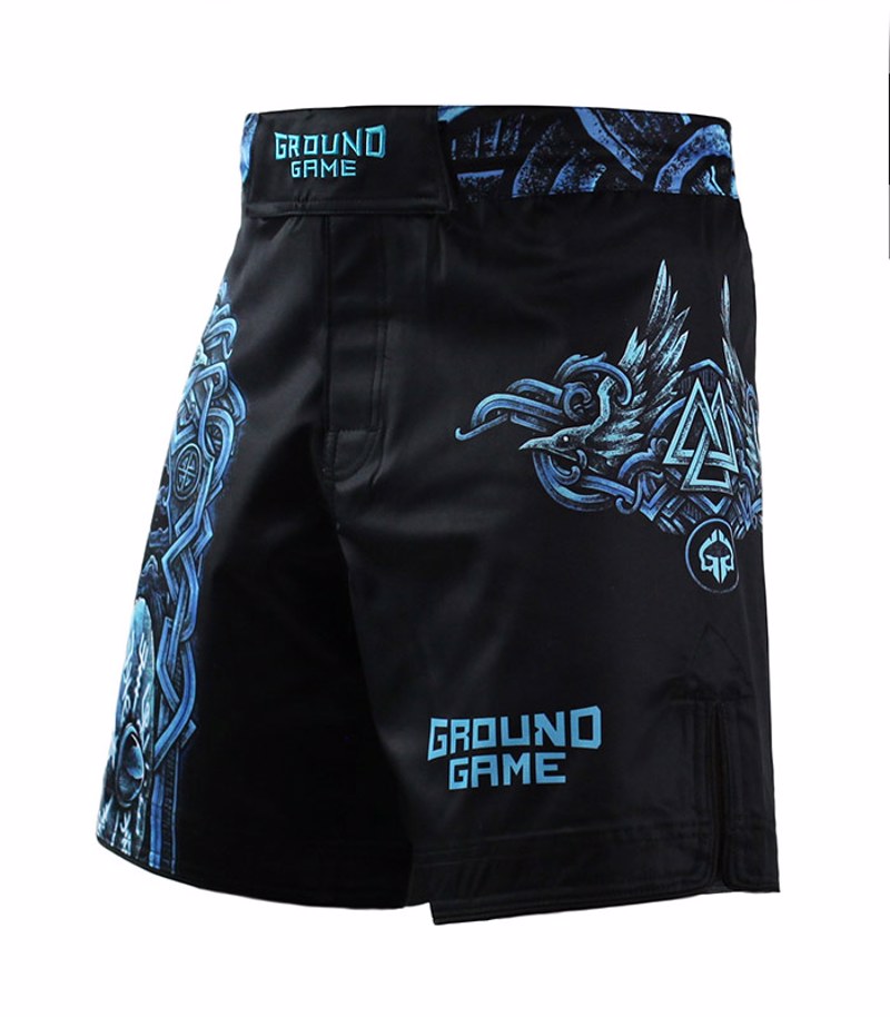 GROUNDGAME vikings MMA FIGHTSHORTS - BLACK